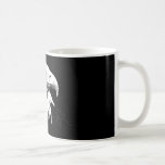 B&W Eagle calvo americano Taza De Café
