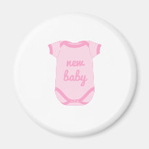 BabyGro en nuevo imán rosado del bebé