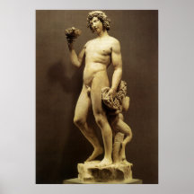 Bacchus de Miguel Ángel Poster