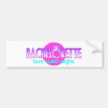 Bachelorette la noche salvaje pasada etiqueta de parachoque