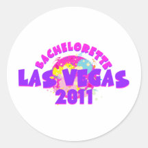 Bachelorette Las Vegas 2011 Etiqueta Redonda