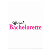 Bachelorette oficial (rosa) postales