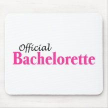 Bachelorette oficial (rosa) tapetes de ratón