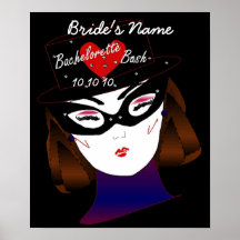 "Bachelorette poster del golpe I" - personalizable