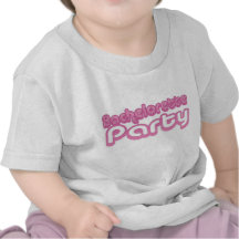 bachelorette púrpura rosado que casa la diversión  camisetas