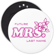 Bachelorette rosado "señora futura" Pin del person