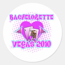 Bachelorette Vegas 2010 Etiquetas Redondas
