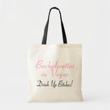 Bachelorettes en Vegas (negro rosado) Bolsa