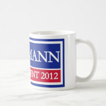 Bachmann para el presidente 2012 taza