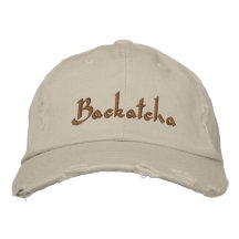 ¡Backatcha! Gorras Bordadas