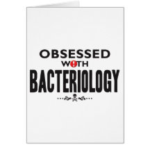 Bacteriología obsesionada tarjeta