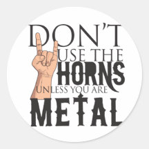 Badass de metales pesados pegatina redonda