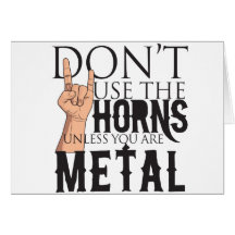 Badass de metales pesados tarjeton