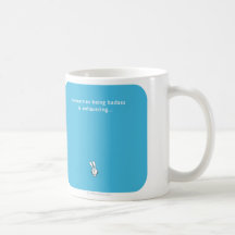 Badass MJ1561 que agotan a veces el conejito Tazas De Café