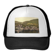 Baden-Baden, visión general con el castillo, Baden Gorros