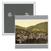Baden-Baden, visión general con el castillo, Baden Pin