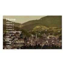 Baden-Baden, visión general con el castillo, Baden Tarjetas De Visita