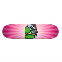 Bádminton rosado tablas de patinar