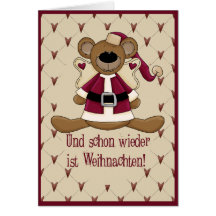 Baer Weihnachten Karten