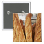 Baguettes frescos, calientes pin