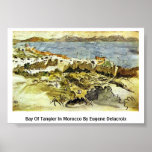 Bahía de Tánger en Marruecos de Eugene Delacroix Poster