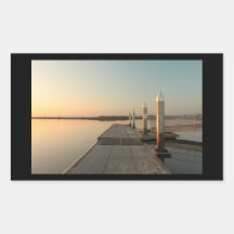 Bahía en el pegatina del amanecer 2