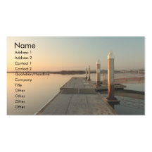 Bahía en la tarjeta de visita del amanecer 2