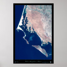 Bahía Magdalena, A.C., poster del satélite de Méxi