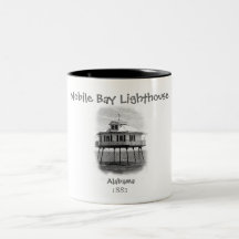 Bahía móvil del faro, Ala. Taza De Café