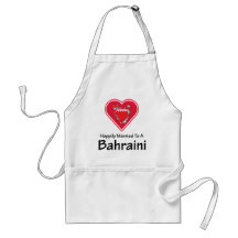 Bahreiní feliz casado delantal
