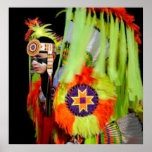 Bailarín cherokee de Sun Poster