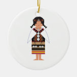 Bailarín maorí de Aroha Adorno De Navidad