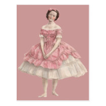 bailarín rosado tarjetas postales