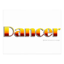 Bailarín (texto solamente) tarjeta postal