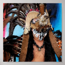 Bailarín-Varón maya (acuarela) Impresiones