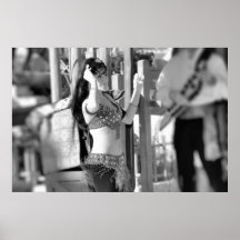 Bailarina de la danza del vientre de Moroccon Posters