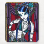 Bailarina de la danza del vientre tribal Mousepad  Tapetes De Ratones