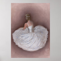 Bailarina de Rosa Posters