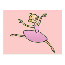 Bailarina hermosa tarjetas postales