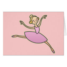 Bailarina hermosa tarjeton