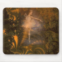 Bailarina Mousepad del arte del fractal