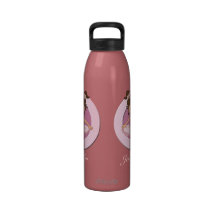 Bailarina personalizada linda 3 botella de beber