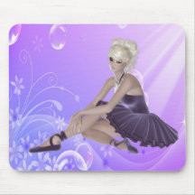 Bailarina rubia Mousepad Alfombrillas De Ratón