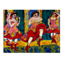 Bailarines de Czardas por Kirchner Postal