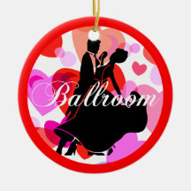 Bailarines del salón de baile ornamento para arbol de navidad