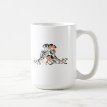 bailarines del salón de baile taza