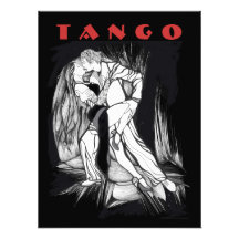 Bailarines del tango arte con fotos