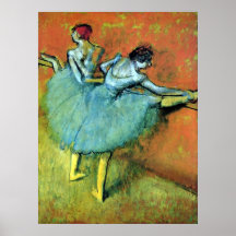 Bailarines en la barra. Edgar Degas Posters