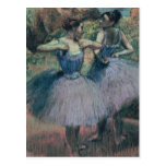 Bailarines en violeta postal