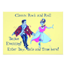 Baile clásico del rock-and-roll comunicados personales 